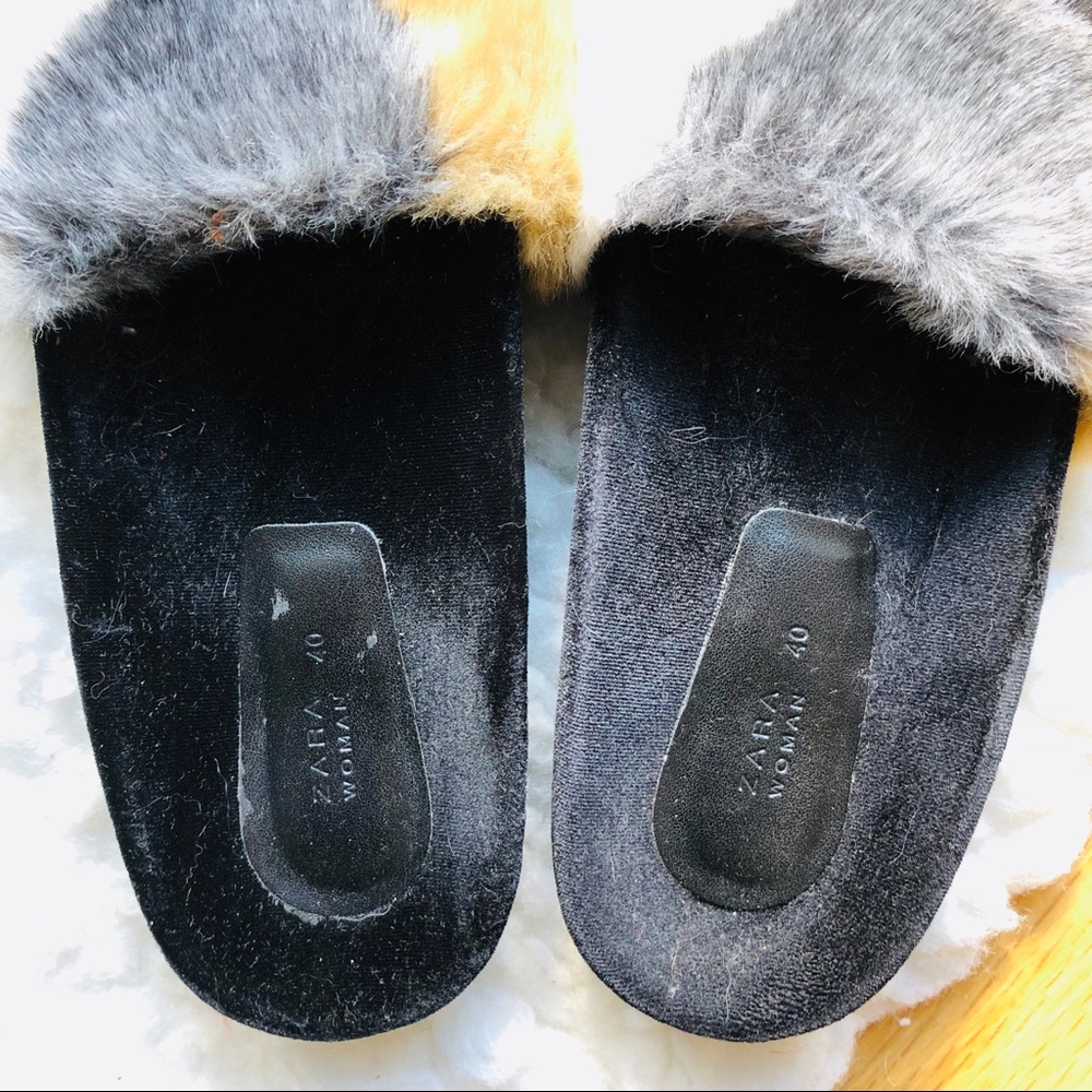 Zara Fur Slides - Picture 2 of 6